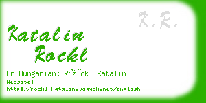 katalin rockl business card